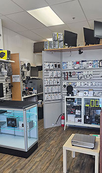 Tech bench and repair area